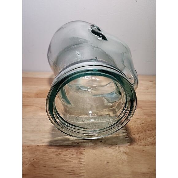 SOLD Mannequin Head Clear Green Tinted Glass 11 Inch Wig Hat Display Thick - Picture 6 of 7